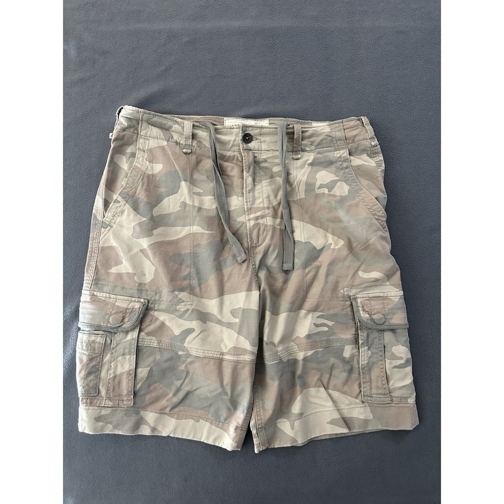 Vintage Abercrombie And Fitch Camo Cargo Shorts Heavyweight Mens Size 36